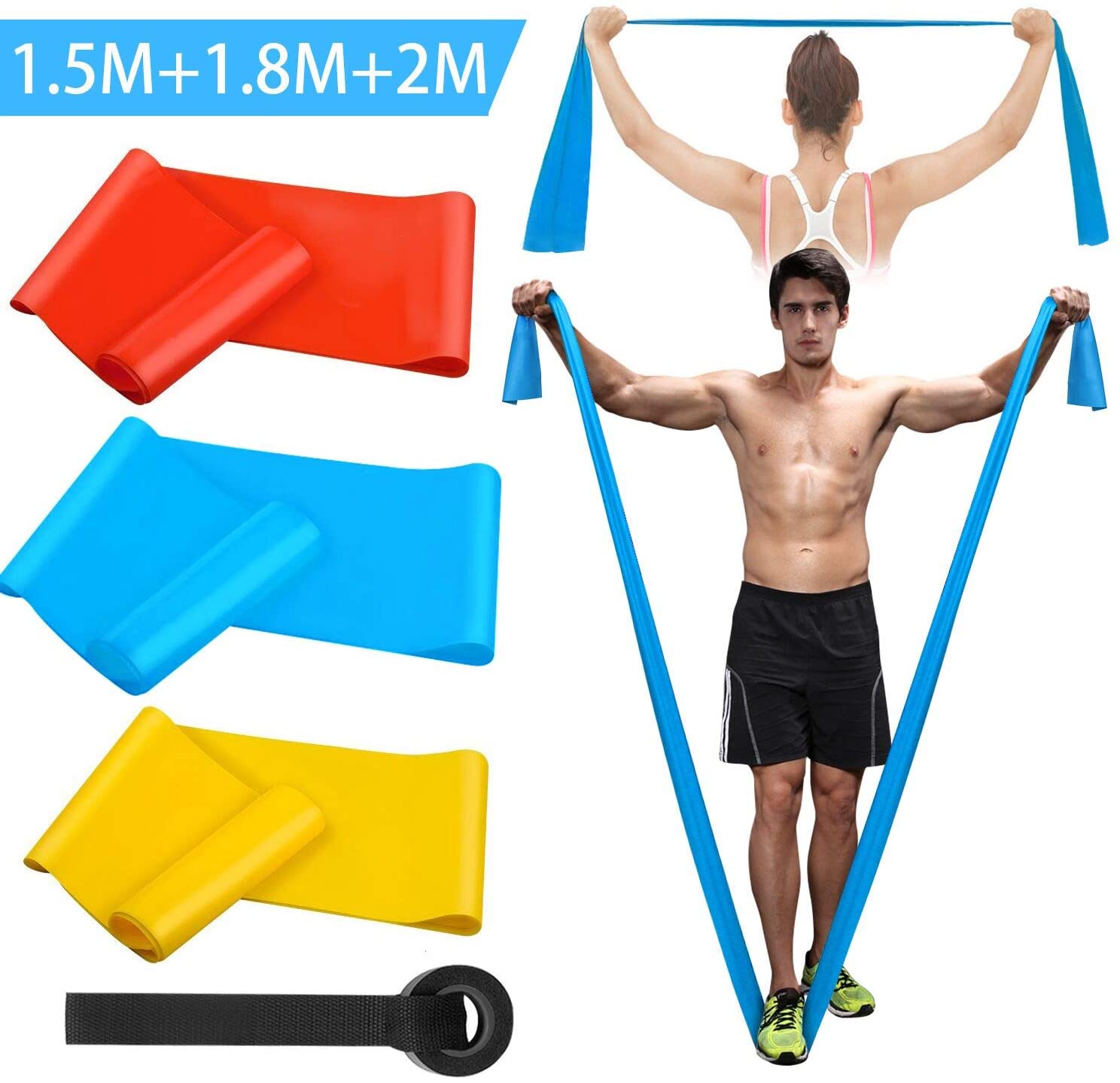 Crossfit Workout Gear - Bandes de Fitness élastiques 3 pièces